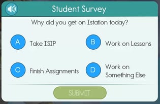 New speaker buttons in student survey